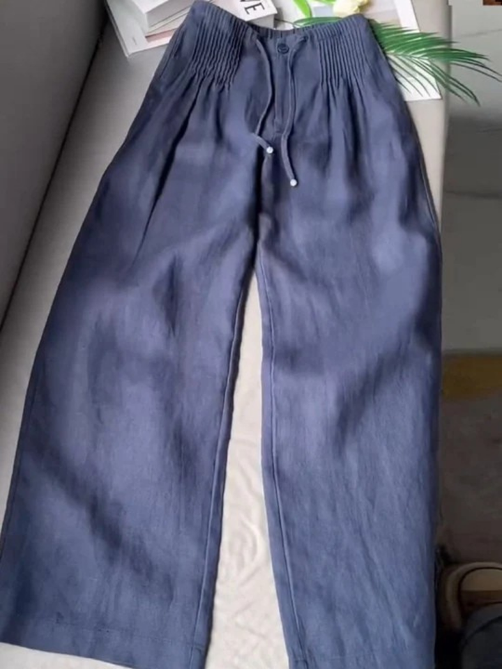 Camilla | Elegante Wijde Pantalon van Kant