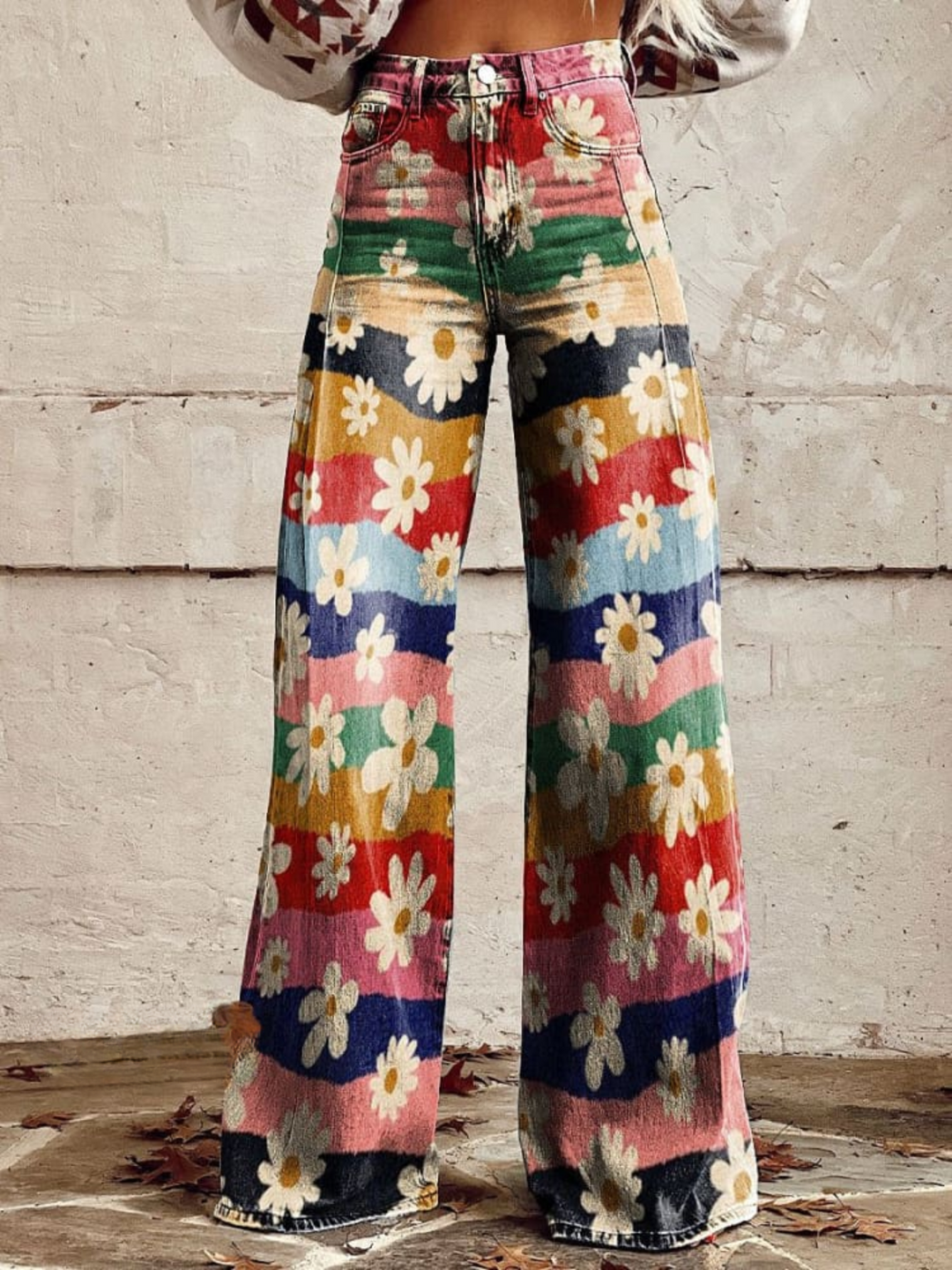 Cynthia | Elegante Multicolor Bloemenbroek