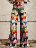 Cynthia | Elegante Multicolor Bloemenbroek