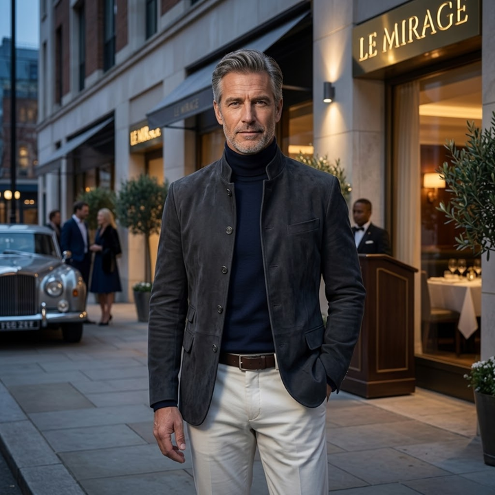 Adrian | Casual Moderne Knop Cardigan