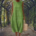 Ruby | Elegante Mouwloze Pocket Jurk