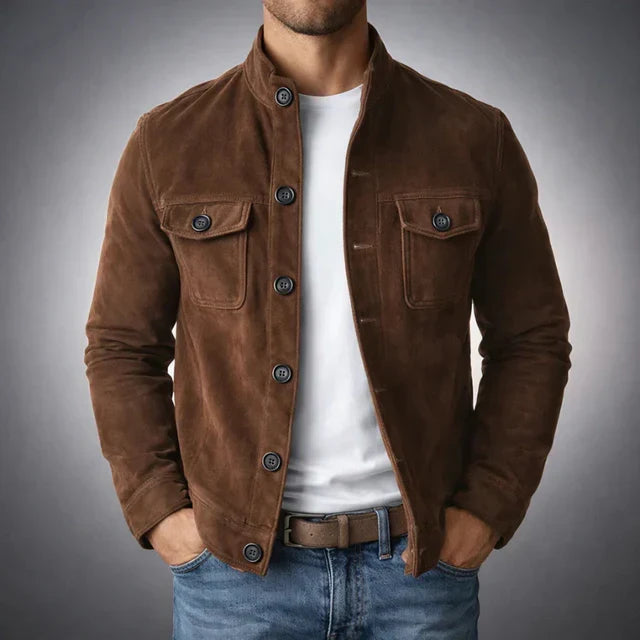 Jacob | Klassieke Suède Pocket Jacket