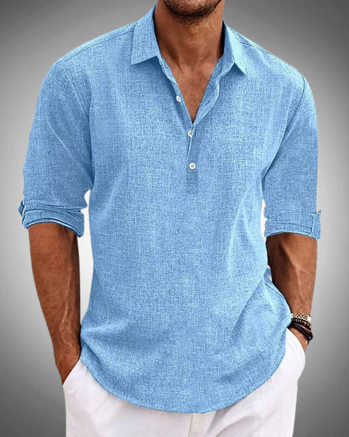 Caleb | Verfijnd Knop-Front Klassiek Shirt