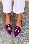 Bailey | Elegante Puntige Tassel Loafers