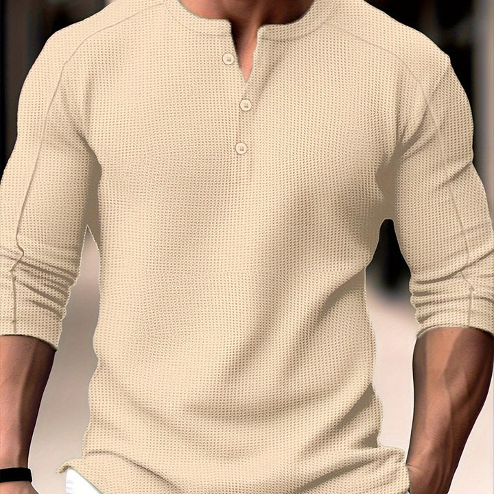 Carson | Getextureerde Lange Mouwen Henley