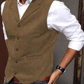 Byron | Verfijnde Haringbone Gilet