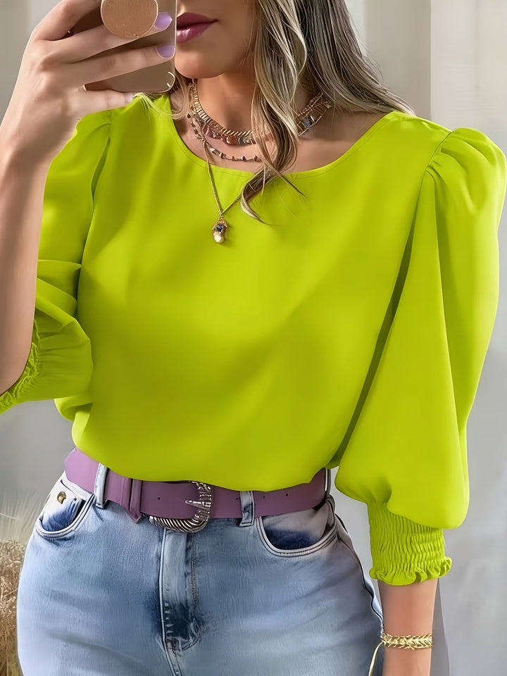 Ellen | Blouse met Pofmouwen