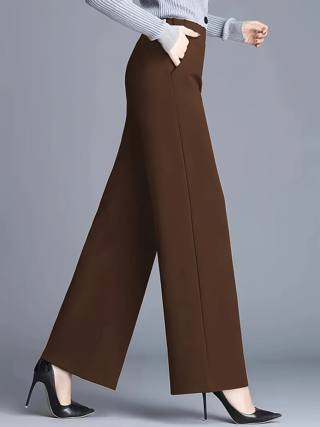 Claudia | Hoge Taille Wijde Pantalon