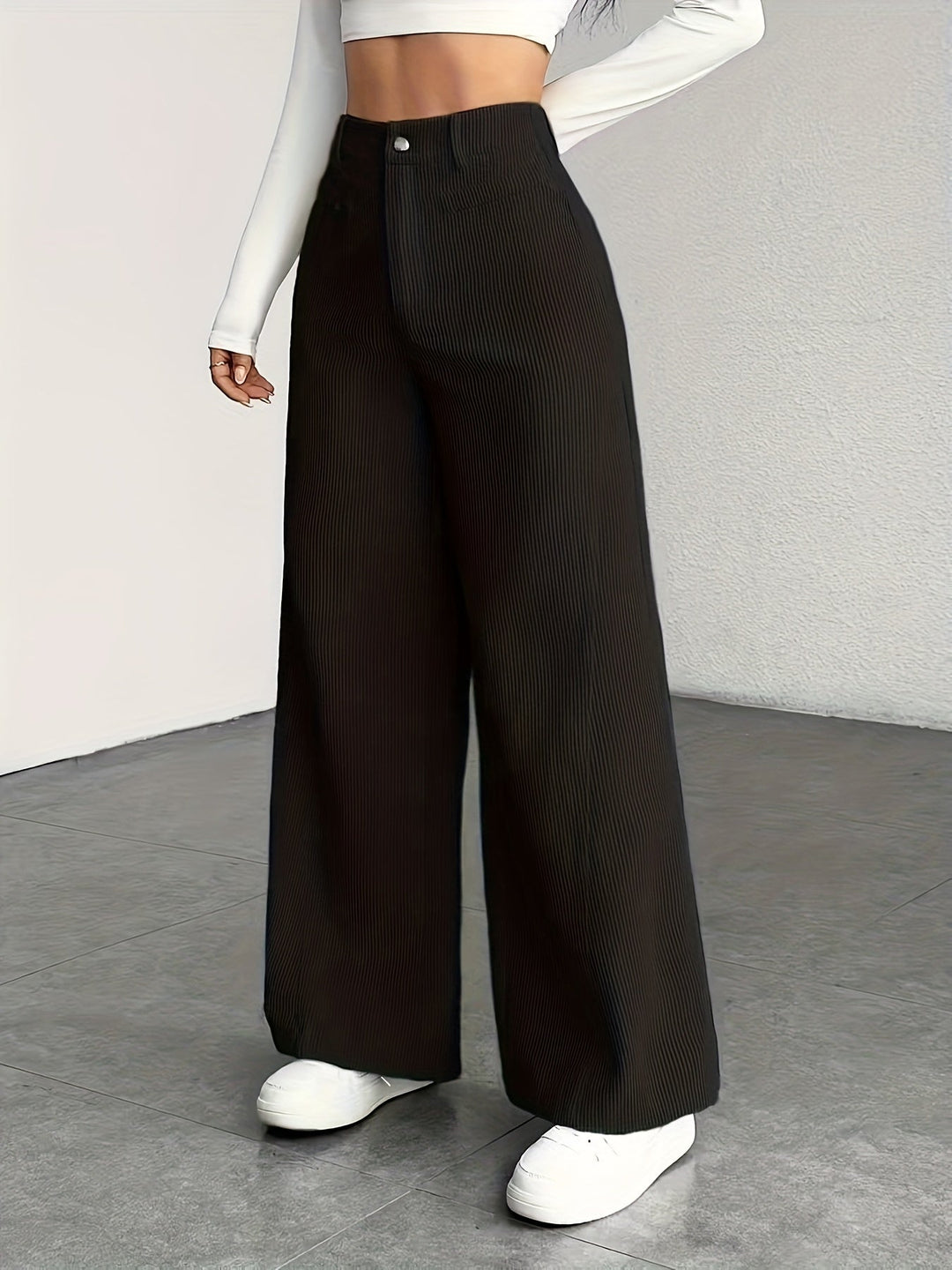 Kimberly | Hoge Taille Wijde Pantalon
