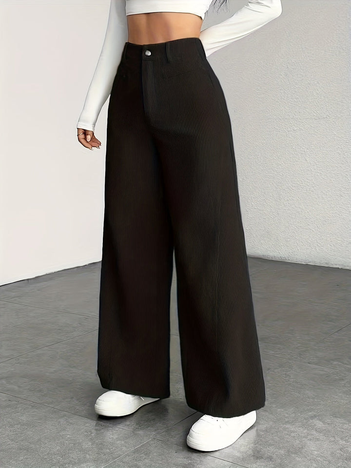 Kimberly | Hoge Taille Wijde Pantalon