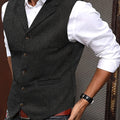 Byron | Verfijnde Haringbone Gilet