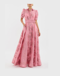 Gladys | Elegante Korte Gepofte Mouwen Jurk