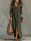 Shirley | Elegante Silhouette Flatterende Maxi Jurk