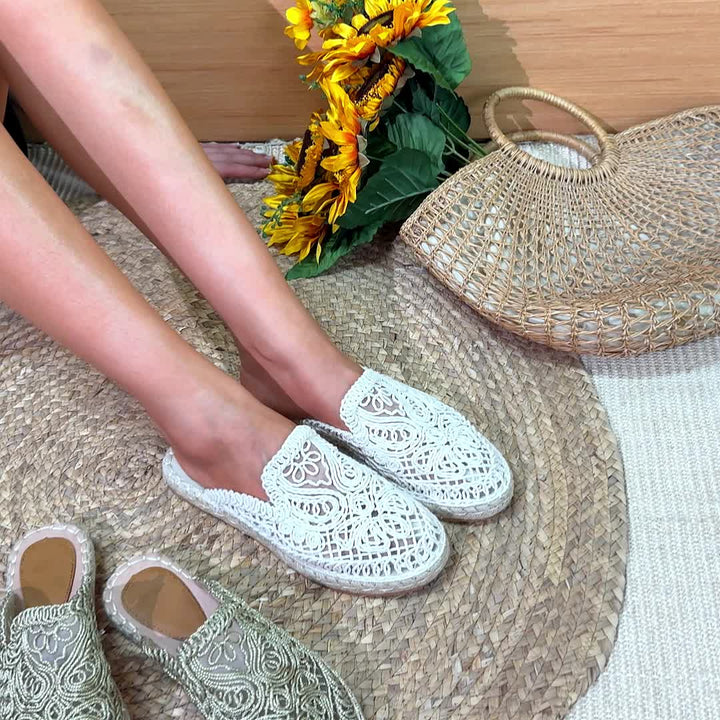 Bonnie | Geweven Slip-On Muilen