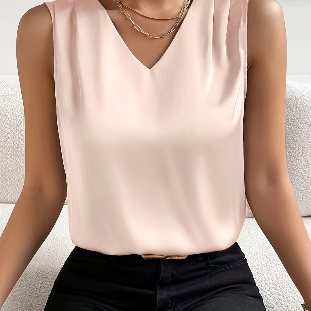 Elsie | Elegante Mouwloze V-Hals Top