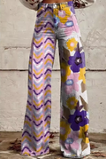 Isadora | Stijlvolle Multicolor Boho Bloemenbroek