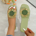 Elise | Bloemrijke Vierkante Sandalen
