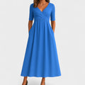 Maddison | Graceful Pleated Midi Dress