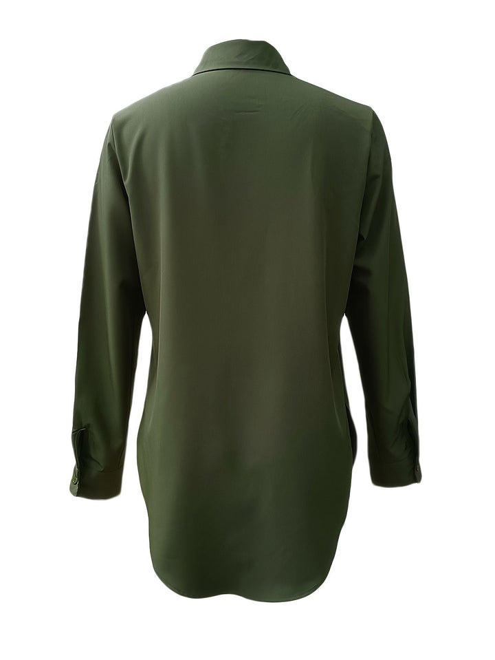 Quinn | Verfijnde Knop-Voorkant Blouse