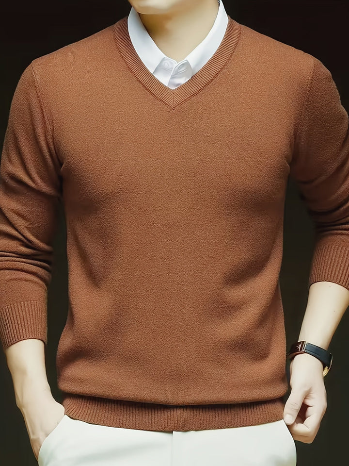 Emory | Klassieke V-hals Pullover