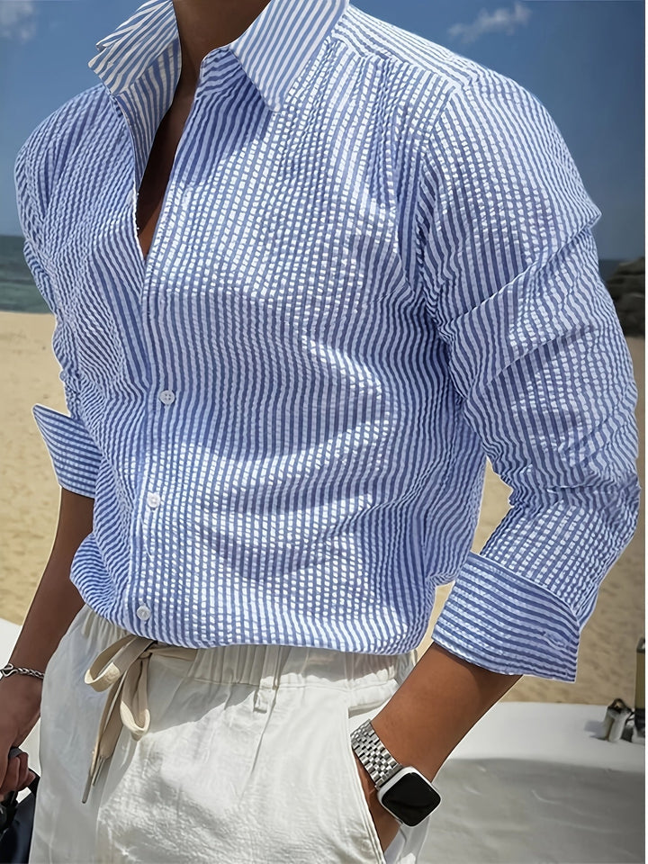 Bennett | Gestreepte Lange Mouwen Shirt
