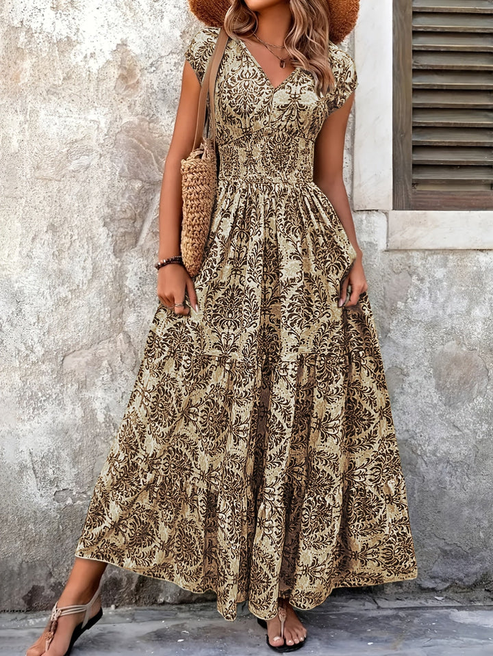 Lorena | Vloeiende Boheemse Maxi-jurk