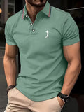 Arnold | Casual Korte Mouwen Golf Gedrukt Shirt