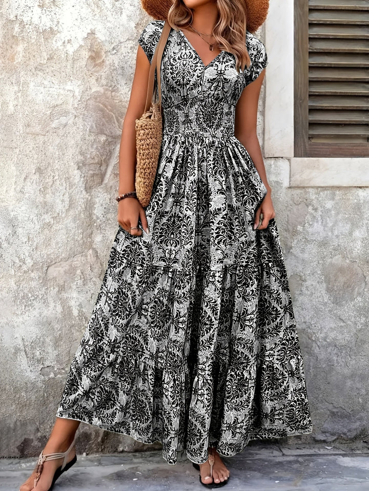 Lorena | Vloeiende Boheemse Maxi-jurk