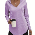 Kendra | Ontspannen V-Hals Hoodie