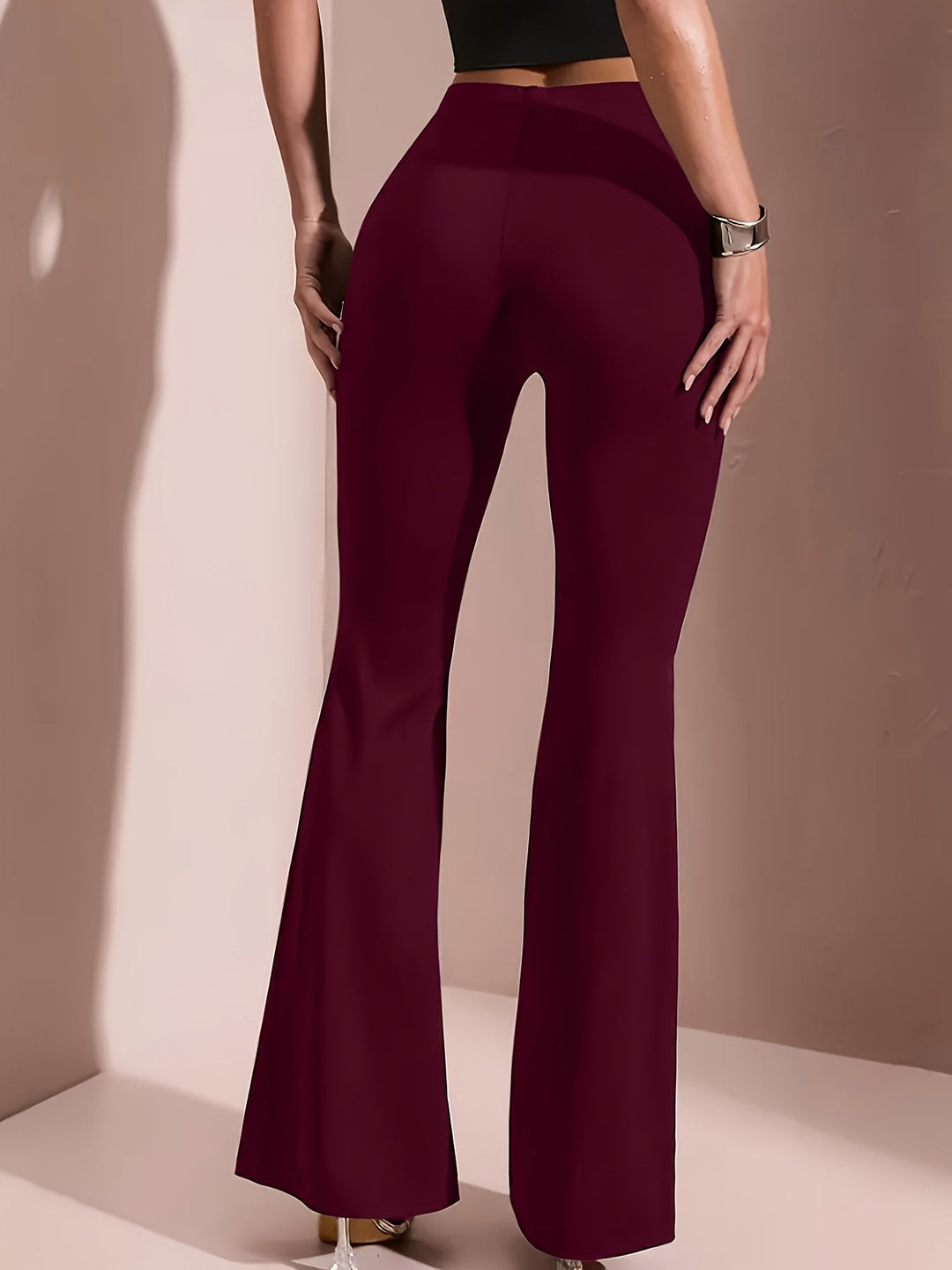 Rozemarijn | Hoge Taille Uitlopende Broek