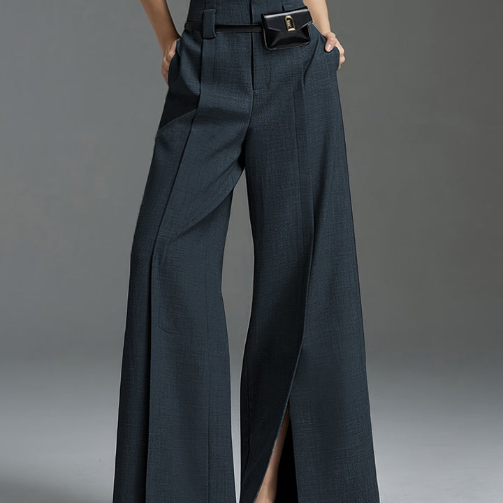 Lorraine | Wijde Pijpen Split Broek