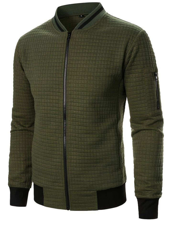 Raymond | Textured Zip-Up Bomberjack