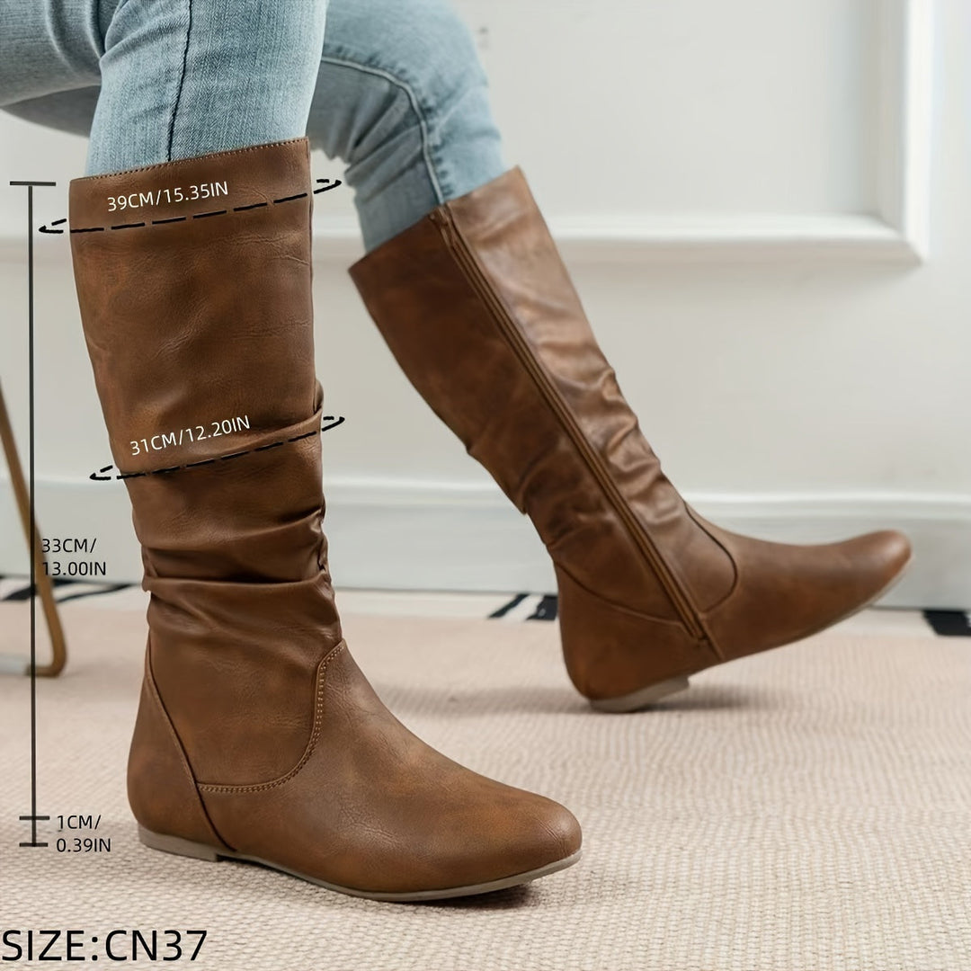 Maureen | Slouch Mid-Calf Boots