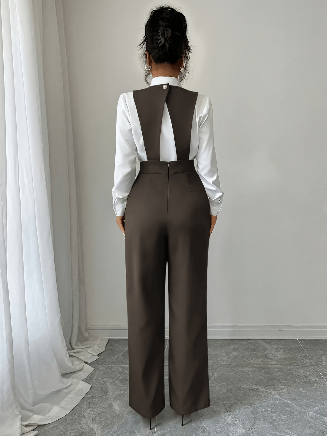 Coralie | Op maat gemaakte wijde jumpsuit