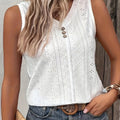 Lorna | Eyelet V-hals Tanktop