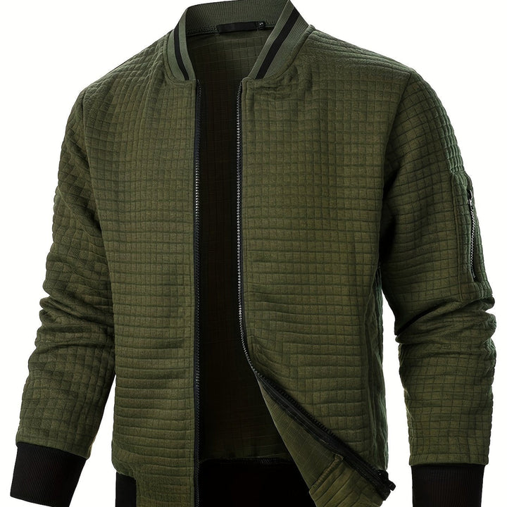 Raymond | Textured Zip-Up Bomberjack