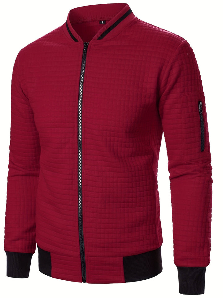 Raymond | Textured Zip-Up Bomberjack