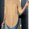 Quinn | Verfijnde Knop-Voorkant Blouse
