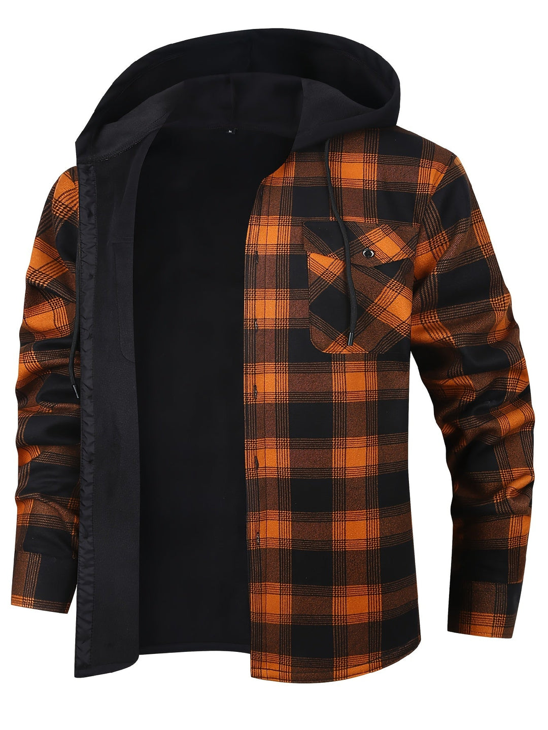 Desmond | Geruite Hooded Shirt Jacket