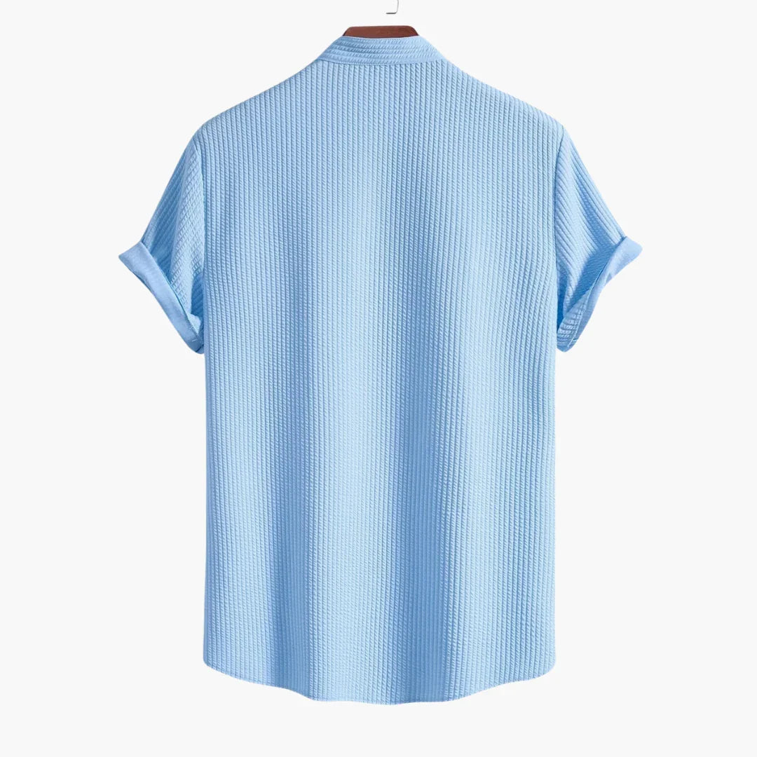 Cyrus | Verfijnde Staande Kraag Shirt