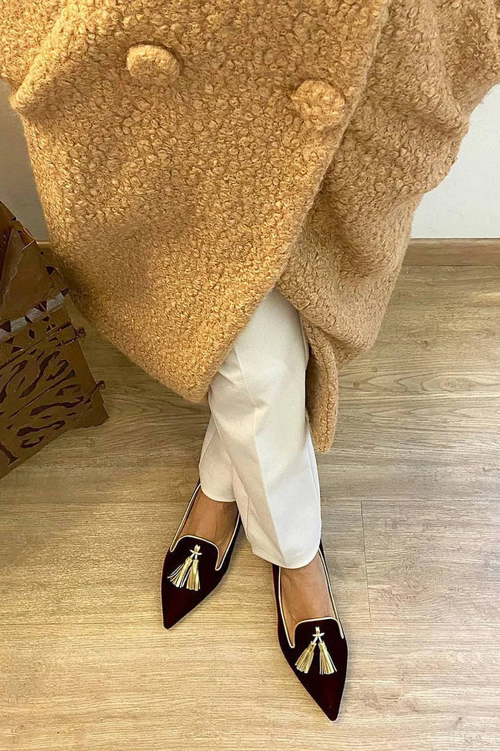 Bailey | Elegante Puntige Tassel Loafers