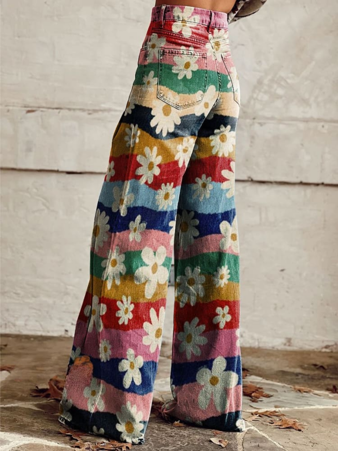 Cynthia | Elegante Multicolor Bloemenbroek