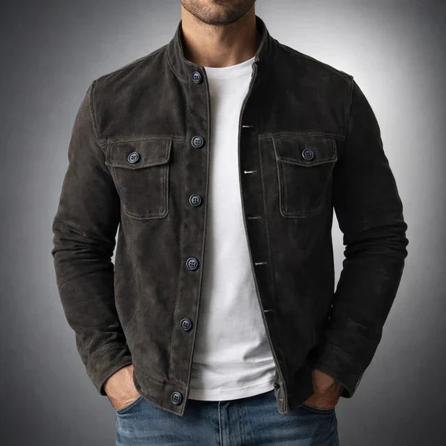 Jacob | Klassieke Suède Pocket Jacket