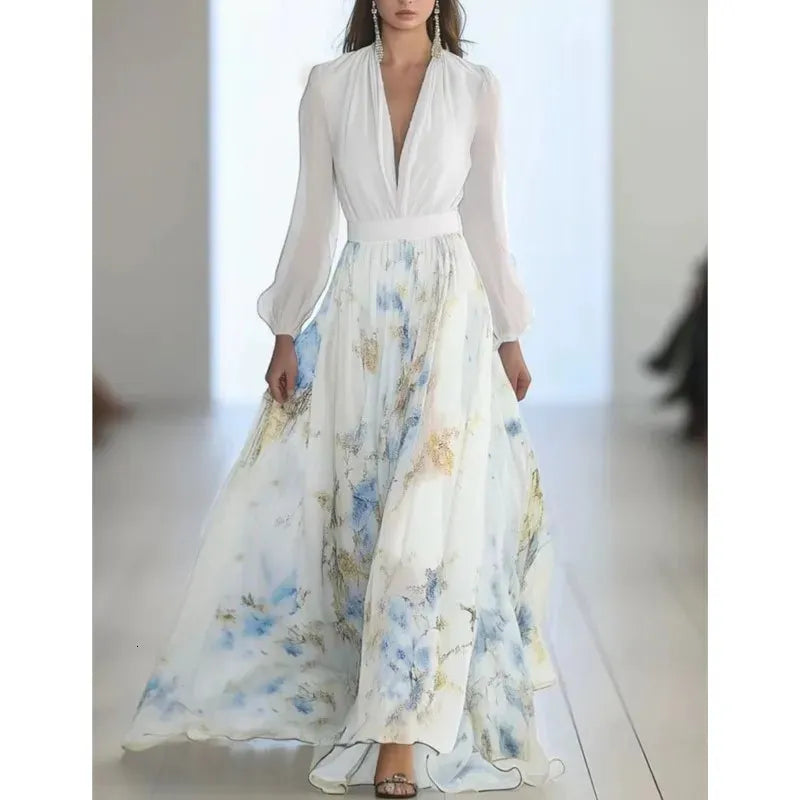 Ryza | Adembenemende Bloemen Maxi Jurk