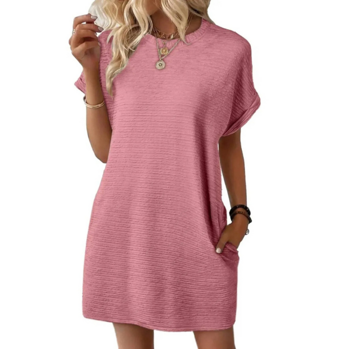 Tiffany | Minimalistische Ronde Hals Zomerkleed