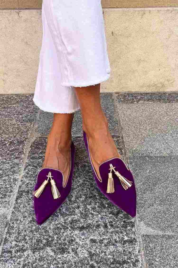 Bailey | Elegante Puntige Tassel Loafers