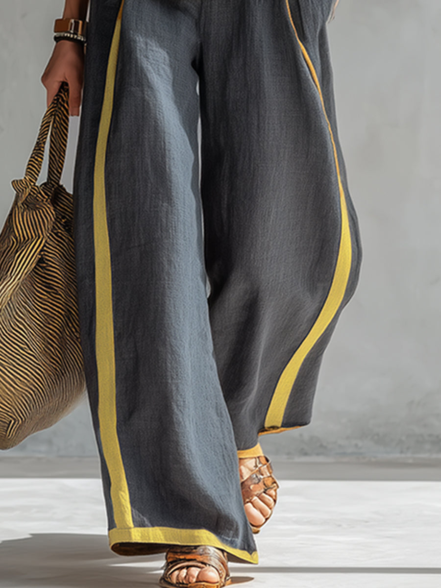 Layla | Elegante Mouwloze en Brede Broek Set