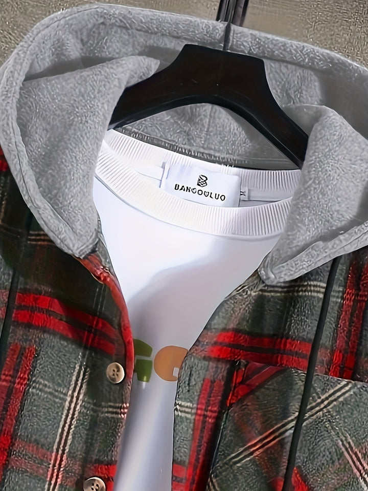 Hollis | Kerst Ruitjes Hoodie Jacket
