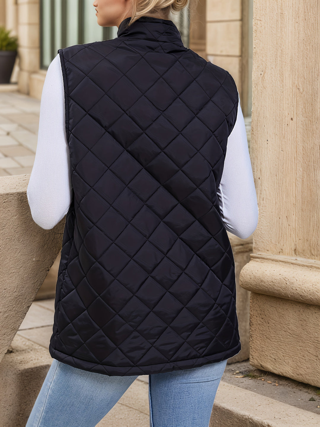 Eileen | Gequilte Lange Vest