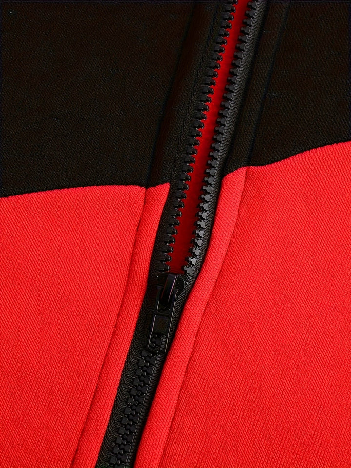 Bryce | Kleurblok Zip-Up Hoodie